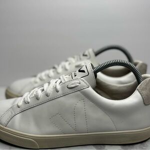 Veja Women’s Esplar White Leather Sneakers